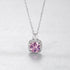 Cushion Cut Sterling Silver Pink Morganite Bridal Jewelry